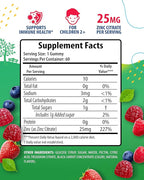 Zinc Gummies for Kids - Chewable Zinc Gummy Supplement for Children Immune Support - Low Sugar Natural Antioxidant Non-GMO Vitamin Chewables for Toddlers & Teens - 60 Gummies