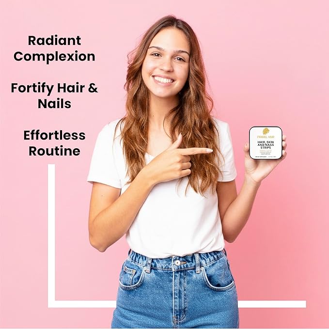 Biotin Oral Dissolving Strips 5000mcg – Fast Absorbing Sublingual Vitamin B7 – Vegan, Gluten Free, Sugar Free – Supports Hair, Skin & Nails – Orange Flavor – 30 Strips