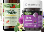 Q'ankyaq D mannose Gummies for Women, Kidney Cleanse Detox & Repair Gummies, Kids Sulforaphane Supplement, Broccoli Sprout Extract Liquid, Kids Appetite Booster (Ages 1+)