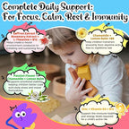 Q'ankyaq D mannose Gummies for Women, Kids Saffron Gummies, Saffron Supplements for Kids (3 yrs+)