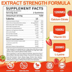 50+ Women’s Calcium Citrate Gummies: 1200mg Chewable Calcium Gummy Supplements Plus Magnesium Zinc Vitamin D3 K2 B12 B6 - Energy Immune Overall Health Support Vegan Sugar Free(120Count)