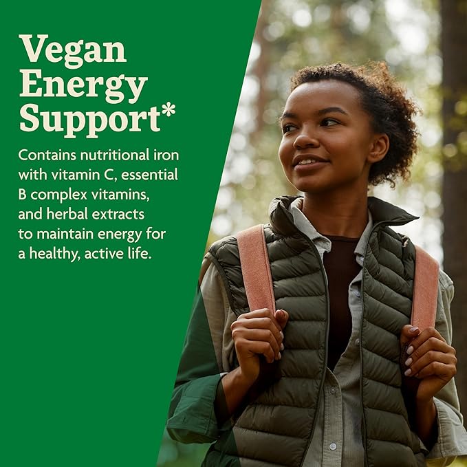 Floradix Floravital Liquid Iron & Vitamin Formula - Liquid Iron Supplement with C & B Vitamins & Herbs for Energy Support - Vegan, Gluten-Free, Yeast-Free & Non-GMO-16.9 Fl Oz