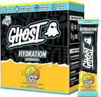GHOST Hydration Sticks, Electrolyte Powder Packets, Lemon Crush - 24 Sugar Free Instant Electrolyte Drink Mix - Caffeine-Free Daily Hydration & Immune Support with Clean Formula