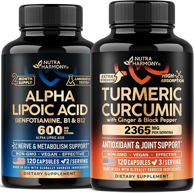 Alpha Lipoic Acid & Turmeric Curcumin Capsules