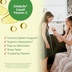 CHILDLIFE ESSENTIALS Liquid Vitamin C - Pure Vitamin C Liquid Supplement for Kids, Immune System Support, Great Taste - Natural Orange, 4 Fl Oz (Pack of 3)
