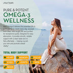 Omega 3 Supplement - Omega-3 Fish Oil 2000mg - Natural Source of EPA & DHA - Heart, Brain & Joint Health - Kosher Certified Wild Caught Marine Fish - 200 Vegetarian Softgels by Maxi Health