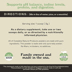 Organic Kelp Powder Supplement - Bulk Raw, Dry, Pure Sea Kelp Seaweed Powder 8oz 75 Serving Thyroid, Iodine, & Digestion