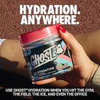 GHOST Hydration Tub, Electrolyte Powder, Kiwi Strawberry - Sugar Free Instant Electrolyte Drink Mix - Caffeine-Free Daily Hydration & Immune Support with Clean Formula - 40 Servings