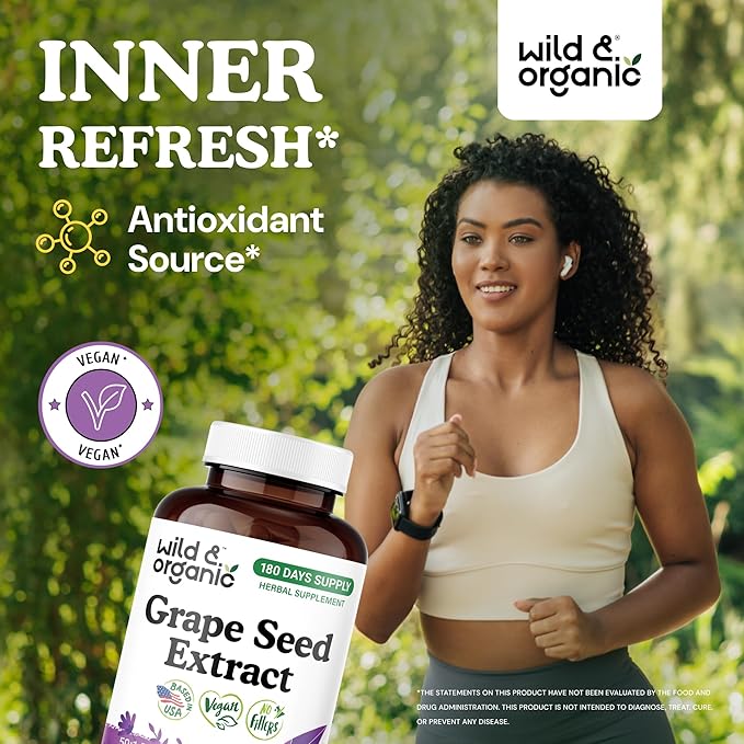Wild & Organic Grape Seed Extract 180 Capsules & Beet Root 180 Capsules