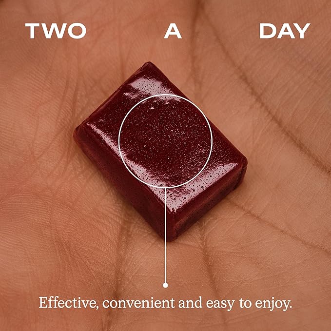 Humann SuperBeets Heart Chews, Beet Root Powder Support Energy Supplement, Nitric Oxide and Blood Pressure Support, Grape Seed Extract & Non-GMO, Heart Health, Pomegranate Berry Flavor, 60 Count