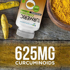 Turmeric Curcumin with Bioperine and Triphala - 2250mg/d - 540 Veggie Capsules with Black Pepper Extract -Turmeric Supplement
