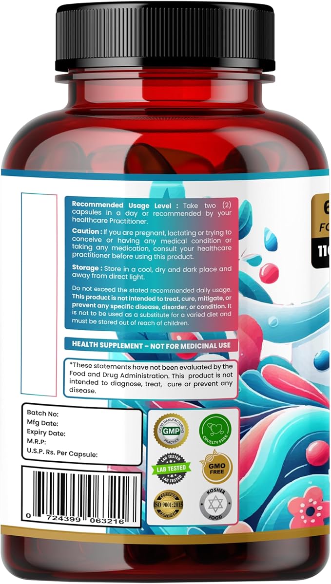 Humming Herbs D-Mannose & Cranberry Complex — with Hibiscus, Inulin Prebiotic & Probiotics (Lactobacillus rhamnosus & L. reuteri) — 120 Capsules (60 Days) — Urinary Tract Health Support