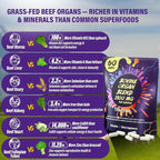 1300MG Beef Organ Supplement for Women, 100% Grass Fed Beef Liver, Uterus, Ovary & 3 More, Bovine Organ Capsules for Supports Women's Overall, Endocrine Balance, Energy, Immunity, 60 Days