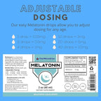 FWS Liquid Melatonin Drops for Adults and Kids - 99% Pure Bioactive Melatonin - Organic, Non-GMO, Vegan - Minimal Ingredients - Easy Adjustable Dosing - Helps to Promote Restful Sleep - 2oz