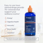 Trace Minerals ConcenTrace Trace Mineral Drops | Supports Energy, Digestion, Bone Health & Hydration, 70+ Ionic w/Magnesium, Chloride & Potassium | Keto, Vegan & Non-GMO | 6 Servings