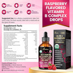 VivoNu Vitamin B Complex Liquid Drops, Methylated Vitamin B12 6000 mcg, B1, B6, B3, B5, B2, Folate, Biotin with Vitamin C D A E, Magnesium, Zinc, CoQ10 for Energy (3 Bottle)
