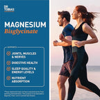 Dr. Tobias Magnesium Bisglycinate - High Absorption Magnesium Buffered Chelate Complex 200 mg per Capsule | Supports Energy, Muscle, Bone & Joint Health - Non-GMO Magnesium Supplement, 120 Capsules