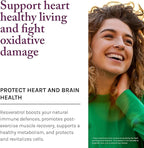 Reserveage Beauty Resveratrol 250 mg - Best Trans-Resveratrol - Vegan Antioxidant Supplement for Cellular & Heart Health - Aids Healthy Aging & Immune Health - 120 Capsules