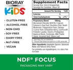BIORAY Kids NDF Focus, Citrus - 2 fl oz - Supports Cognitive Function, Enhances Clarity & Promotes Steady Energy Levels - Non-GMO, Vegetarian, Gluten Free - 1-2 Month Supply