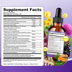 Liver Cleanse Detox & Care Liquid Drops - 24-in-1 Milk Thistle Supplement 5000mg Eq. with Artichoke, Dandelion & Chanca Piedra - Vegan Liver Support for Women & Men - Alcohol Free, 2 Fl Oz
