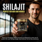 SAHAK Shilajit Gummies, Himalayan Strength & Energy Support for Men & Women with KSM-66 Ashwagandha, Manuka Honey MGO & 85+ Minerals – Lab Tested, Sugar-Free, Vitality & Focus Formula, 60ct