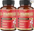 2 Packs 60 Counts 4 Months - D-Mannose Capsules - Natural Urinary Tract Health & Immune Support - 7in1 with Cranberry, Dandelion, Hibiscus & More