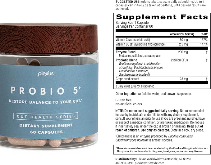 Plexus® ProBio 5®, 60 Capsules (2 Pack)