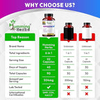 Humming Herbs Apigenin 504mg 6-in-1 Brain & Wellness Supplement with L-Theanine, Bacopa, Magnesium, Vitamin B6, Piper Nigrum – 90 Vegan Capsules