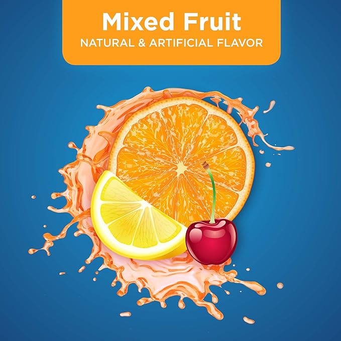 Amazon Basic Care Electrolyte Solution, Mixed Fruit, Designed to Prevent Dehydration, Replaces Electrolytes, Fluid and Zinc, 33.8 fl oz (Pack of 1)