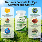 Evervision 14-in-1 Advanced Eye Formula - Eye Vitamin and Mineral Supplement for Eye Health - 60 Capsules (1pc)