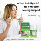 Hearing Support Supplement for Ear Health & Clarity | Auditory Wellness Formula with Magnesium, Vitamin B6 & Patented Botanical Complex | Daily Use | 60 Tablets