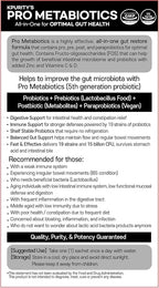 KPurity Prometabiotics All-in-One for Optimal Gut Health 5g x 30 Sticks Powder Probiotics Prebiotics 15 Billion CFU 19 Strains Immune Support Digestive Health Supplement