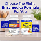 Enzymedica Lypo Gold, High Potency Lipase Digestive Enzymes for Fat Digestion, Supports Occasional Bloating Relief & Digestive Health, Keto-Friendly, Vegan, 240 Capsules