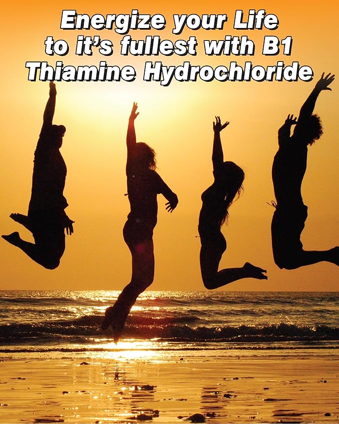 Vitamine B1 Thiamine Hydrochloride, Thiamine Hcl, 500mg-120 Capsules,Vegan,Non GMO,No Artificial fillers or Stearate additives.