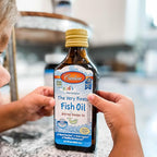 Carlson - Kid's The Very Finest Fish Oil Liquid, 800 mg Omega-3s, Norwegian, Wild-Caught Fish Oil, Omega 3 Liquid for Kids, Sustainably Sourced, Lemon, 200 ml