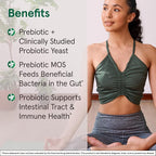 Jarrow Formulas Saccharomyces Boulardii + MOS Probiotics for Digestive Health and Intestinal Tract Support - 5 Billion CFU Per Serving - 180 Delayed Release Caps - Probiotic + Prebiotic - 180 Servings