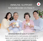 Umeken Beta Glucan, Immune Boost, Mushroom Extract, Dietary Supplement, Blend of 9 Premium Mushroom Extract Packets, Easy to Take Beta Glucan Supplements, 3 Month Supply, 90 Count Box, Pack of 1