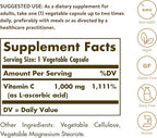 Solgar Quercetin Complex with Ester-C Plus, 100 Vegetable Capsules - 50 Servings - Supports Immune Health Vitamin C 1000 mg, 250 Vegetable Capsules - Overall Health