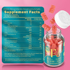 Biotin Gummies -Hair Skin and Nails Vitamins for Men & Women, Vegan Vitamin B7, Supports Hair Growth and Stronger Nails,60 Day Supply-Strawberry-2 Pack