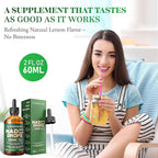 Pure NAD+ Supplements 1850mg Liquid Drops for Women & Man | Nicotinamide Riboside Organic NAD Plus Boosting Supplement - Natural Lemon Flavor