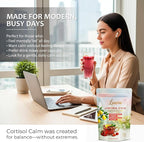 Cortisol Calm – Calm Magnesium Drink Mix for Relaxation & Daily Wind-Down, Magnesium Bisglycinate Powder with L-Theanine & Ashwagandha KSM-66, Raspberry Lemon, 30 Servings