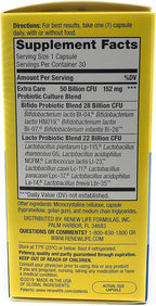 Renew Life Ultimate Flora Extra Care Probiotic 50 Billion, 30 Ct