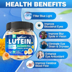 Sugar Free Lutein 20mg 40mg & Vegan Omega3 Gummies 1280mg