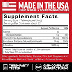 Force Factor L-Carnitine Liquid 3000mg, Maximum Strength Supplement to Support Fat Metabolism, Cellular Energy & Muscle Recovery, High Absorbing, Non-GMO, Berry Flavor, 16 oz Bottle