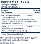 Life Extension Advanced Milk Thistle, Liver Health Supplement, Liver Detox, Cell Division, silymarin, silybin, bioavailable, Gluten Free, Non-GMO, 120 softgels