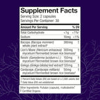 Host Defense MycoBotanicals Brain* Capsules - Brain Support Supplement with Lion's Mane, Reishi & Cordyceps Mushroom - Herbal Supplement for Memory & Focus Support - 60 Capsules