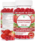 Lunakai USA Made KSM-66 Ashwagandha Gummies for Women & Men – Daily Vegan Supplement for Stress, Mood & Sleep Support, 60ct