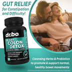 Colon Cleanser Detox for Weight Flush - 15 Day Intestinal Cleanse Pills & Probiotic - Fast Natural Laxative for Constipation Relief - Bowel Movement Supplements for Stomach Bloating, Gut Loss Support