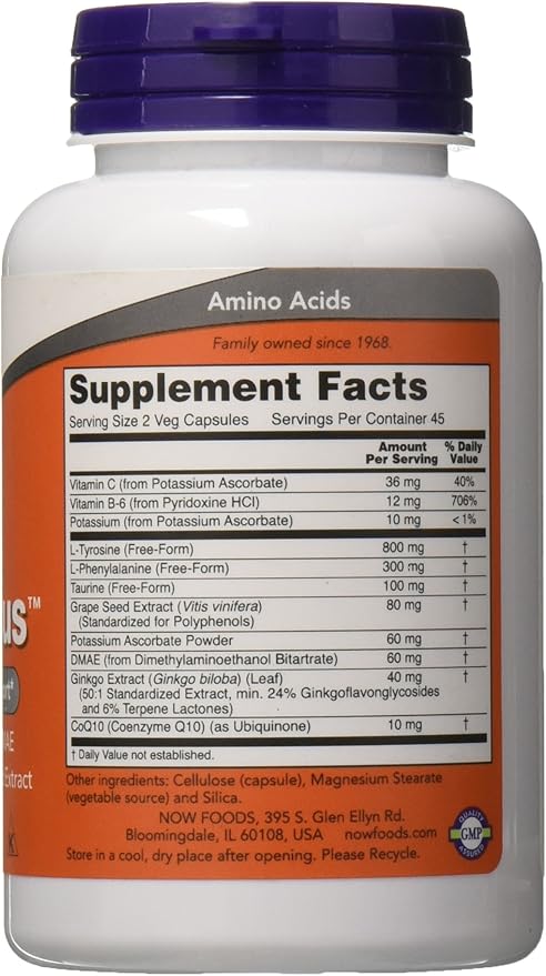 Now Foods True Focus, 90 Veg Capsules (2 Pack)