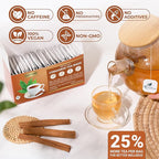 LeafLea 40 Cinnamon Tea Bags, 100% Natural Ground Cinnamon Stick Herbal Tea, Spiced and Warming Flavor for Relaxation, Caffeine-Free, Sugar-Free, Non-GMO, Vegan